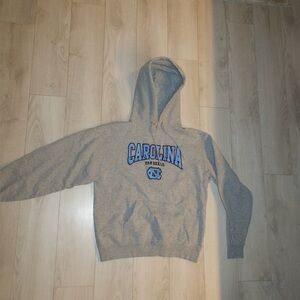 Gray Hoodie champion with Carolina Print